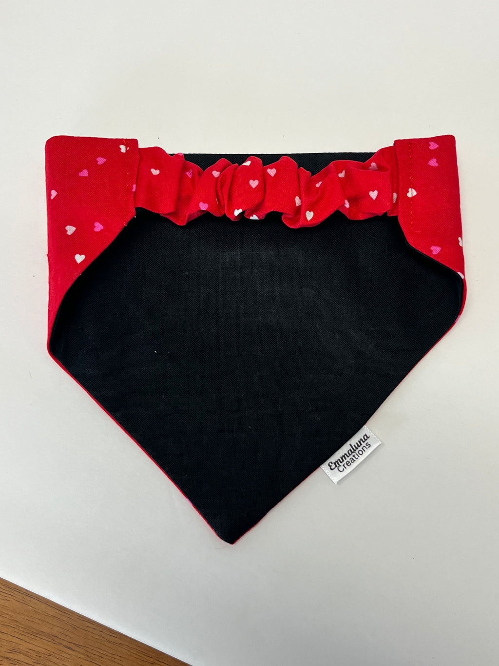 Mini Hearts Scrunchie Dog Bandana