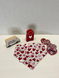 Sweet Hearts Scrunchie Dog Bandana
