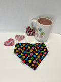 Conversation Hearts Scrunchie Dog Bandana