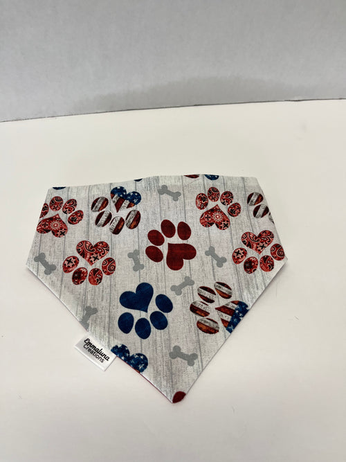 Patriotic Scrunchie Dog Bandana