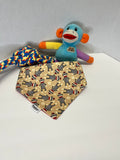 Sock Monkey Scrunchie Dog Bandana