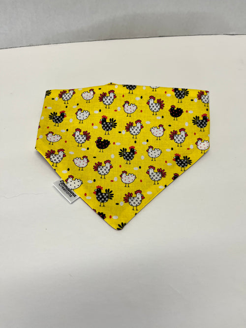 Chickens Scrunchie Dog Bandana