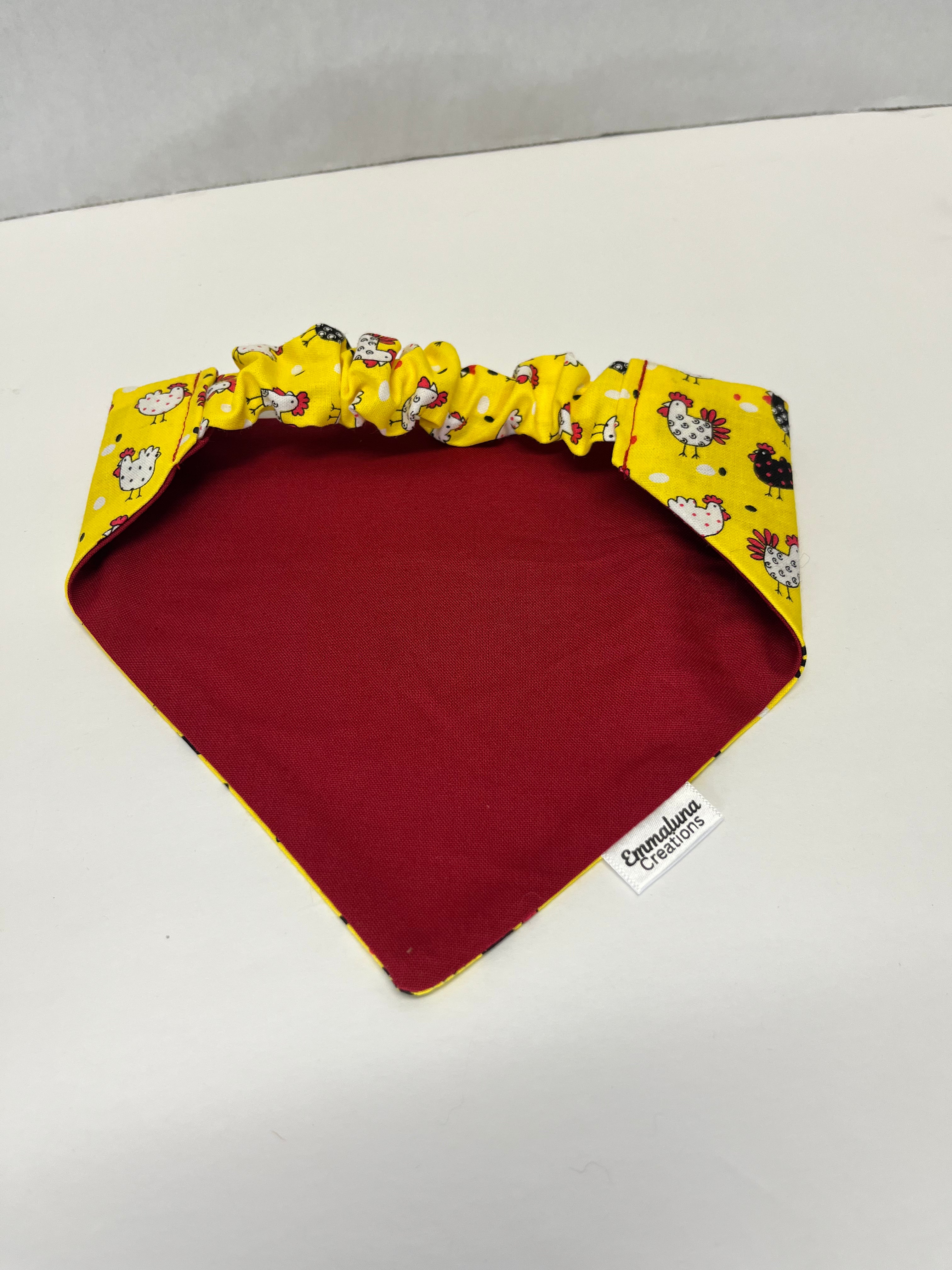Chickens Scrunchie Dog Bandana
