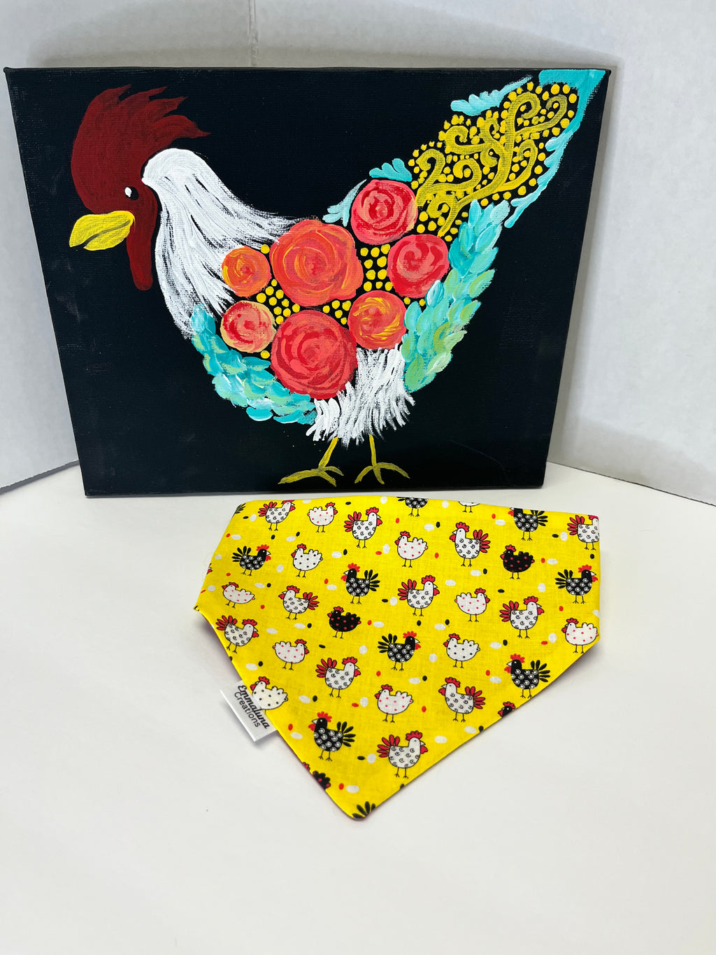 Chickens Scrunchie Dog Bandana