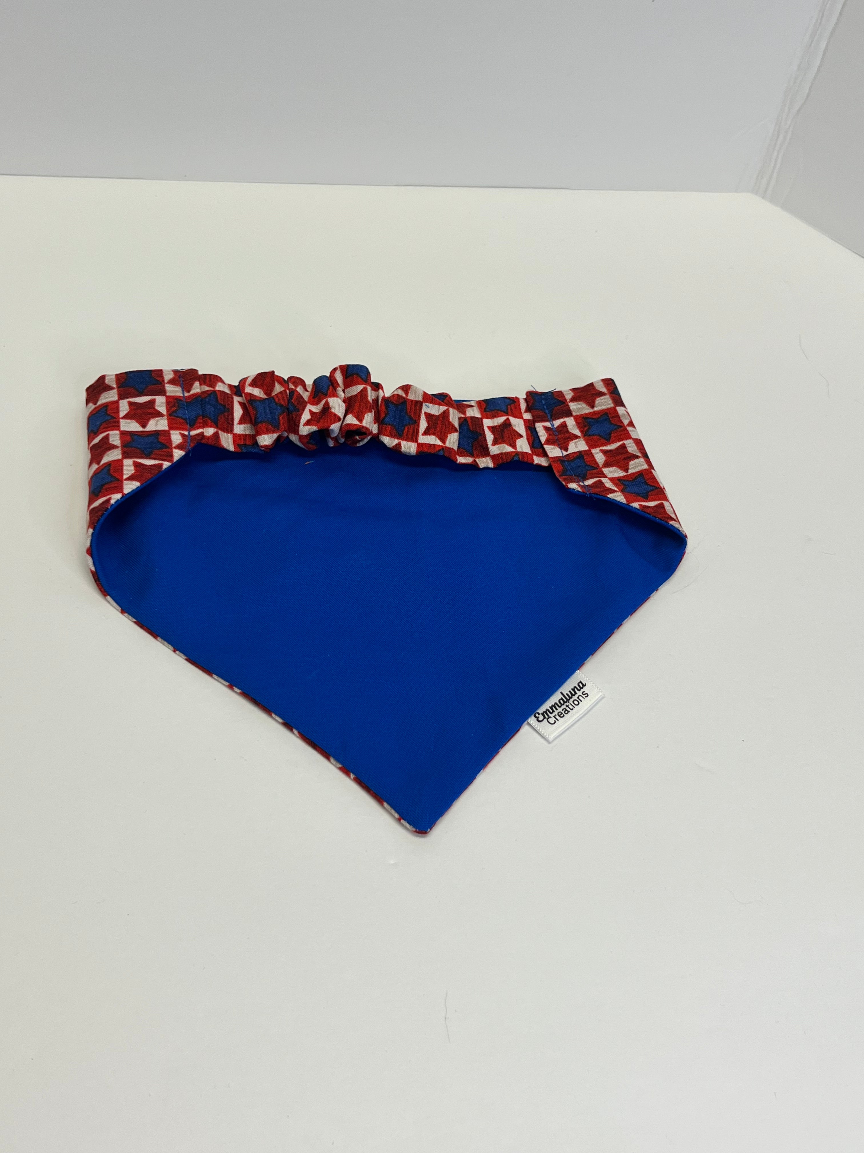 Patriotic Stars Scrunchie Dog Bandana