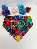 Color Burst Scrunchie Dog Bandana